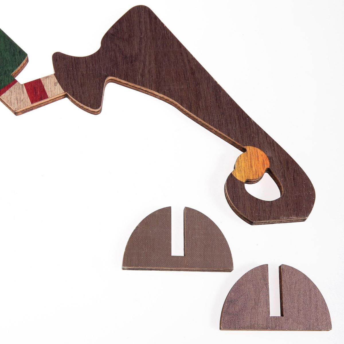 Expositor de madera Elfo de Navidad 95 x 87 cm - 1 Expositor de madera Elfo de Navidad 95 x 87 cm - 1