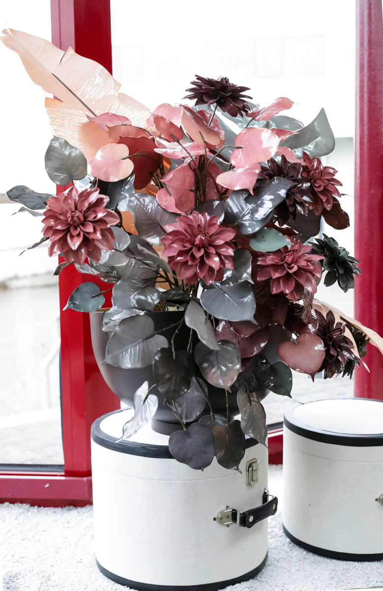 Künstliche Dahlie 56 cm - 4