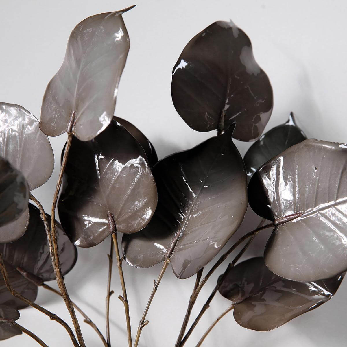 Artificial deciduous branch 60 cm grey-green - 1