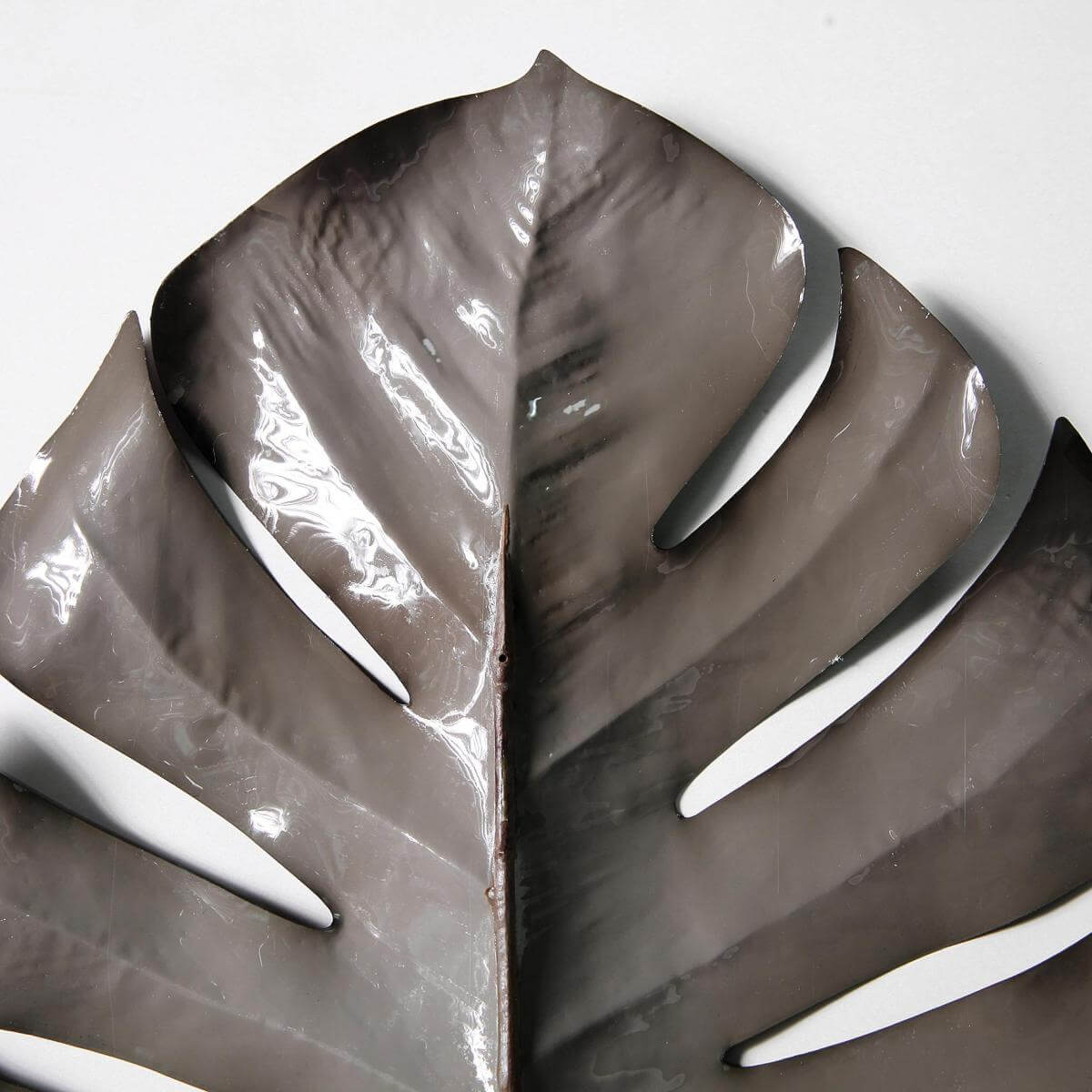Hoja de Monstera artificial 90 cm gris - 2 Hoja de Monstera artificial 90 cm gris - 2