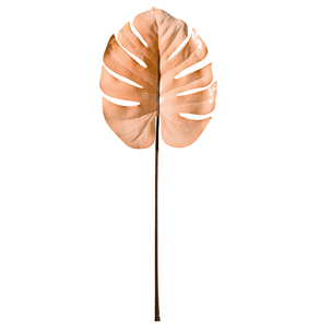 Feuille de monstera artificielle 90 cm crème