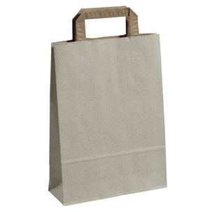 Environmentally friendly carrier bag made of grass paper 22 x 30 cm