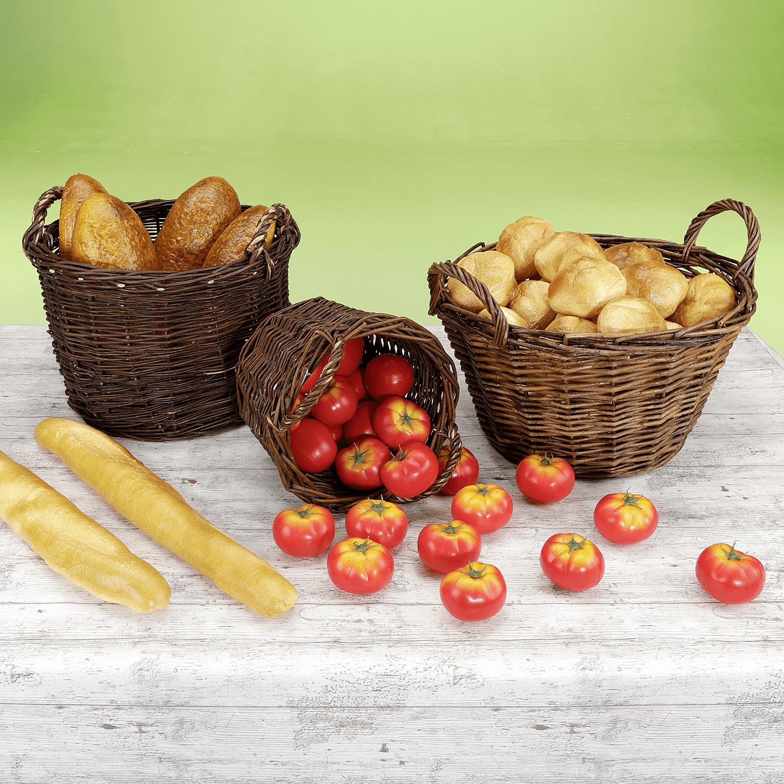 Cesta de mimbre Ø 43 cm - 4 Cesta de mimbre Ø 43 cm - 4