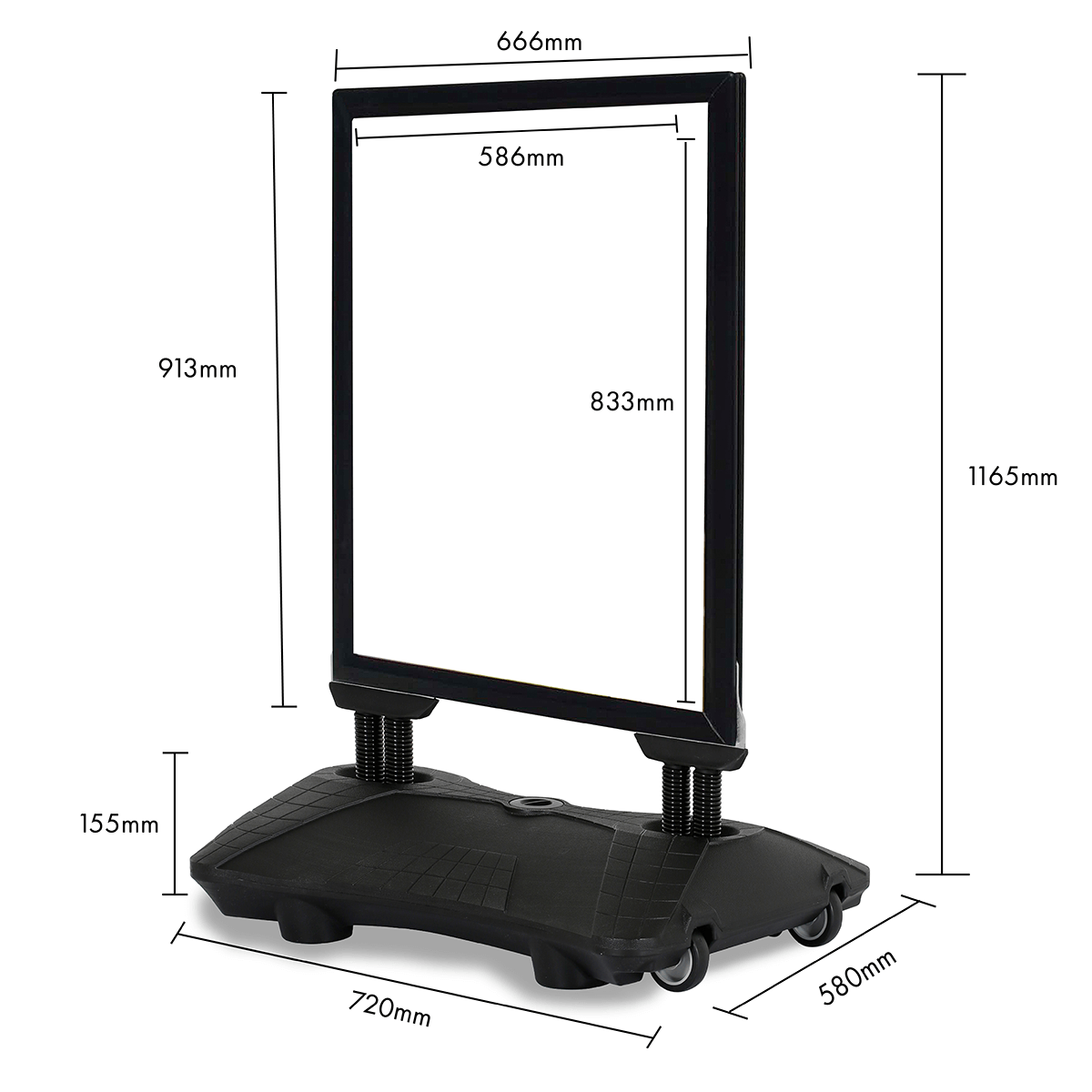 Customer stopper "Wind", black - 1 Customer stopper "Wind", black - 1