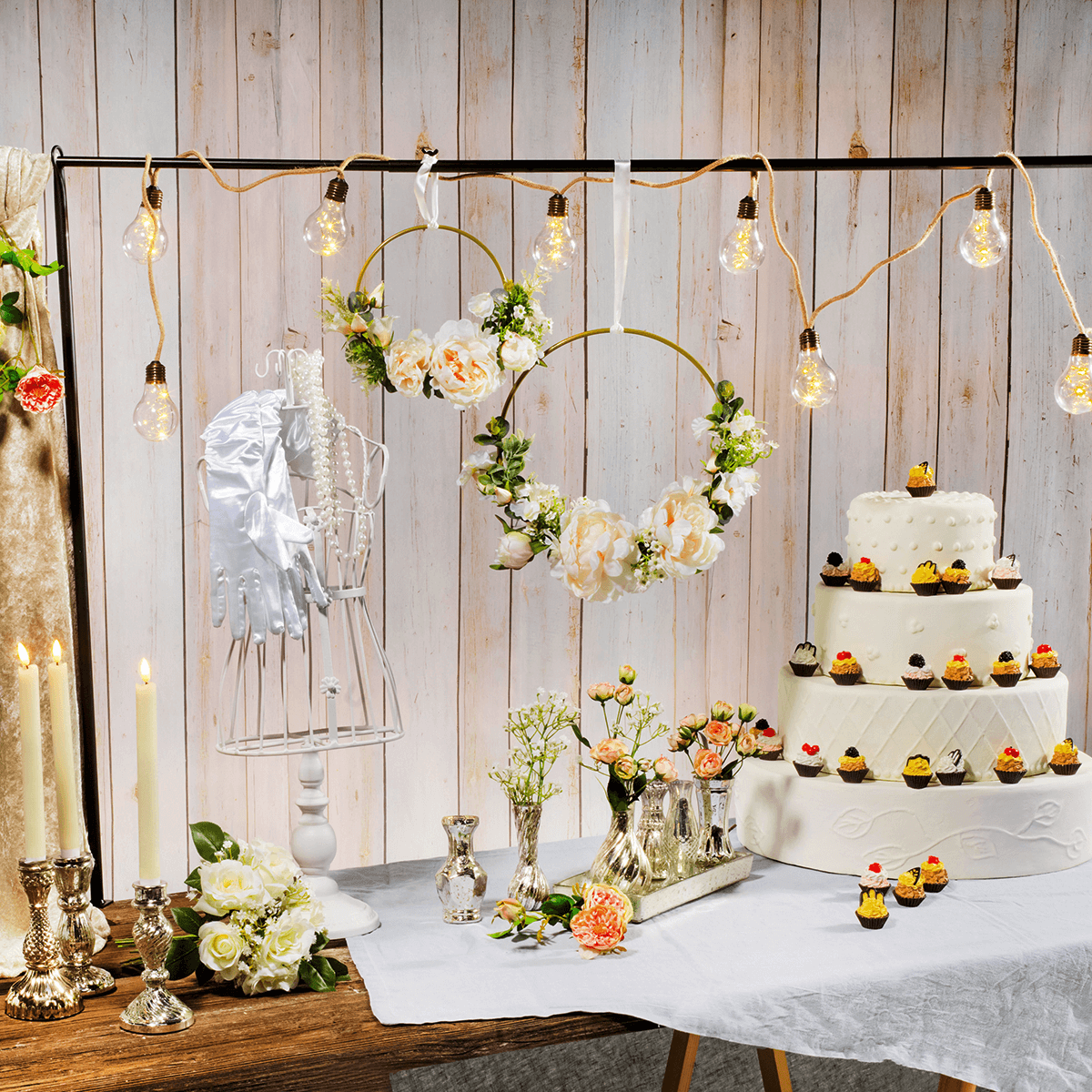 Juego de velas, 3 piezas - 6