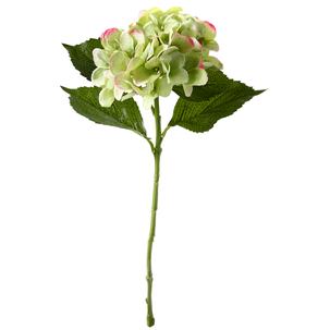 Fleur artificielle hortensia vert, 52 cm