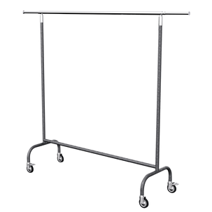 Rolling clothes rack MASSIVE anthracite height adjustable 150-220 cm