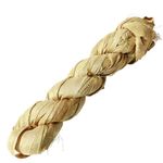 Recycled silk ribbon 25 m mustard yellow - 0