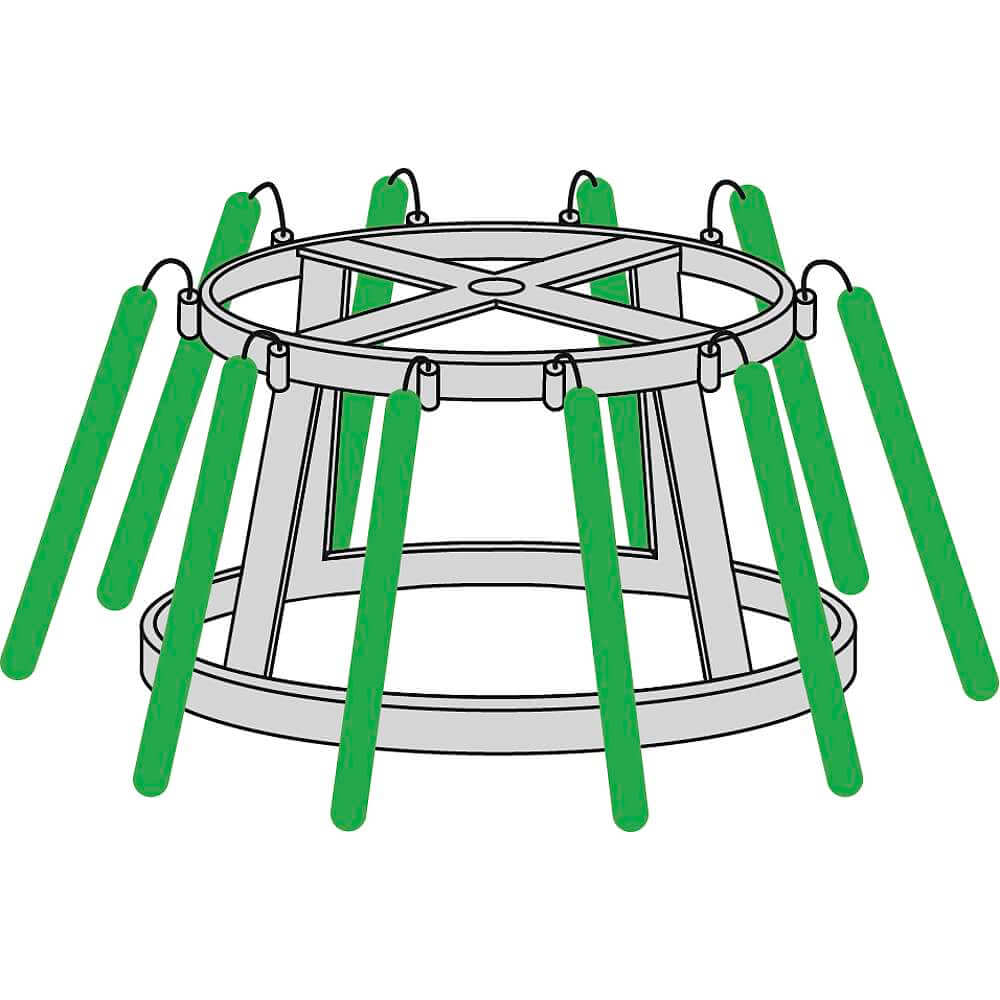 Arbre géant sans illumination, haut. 440 cm - 6