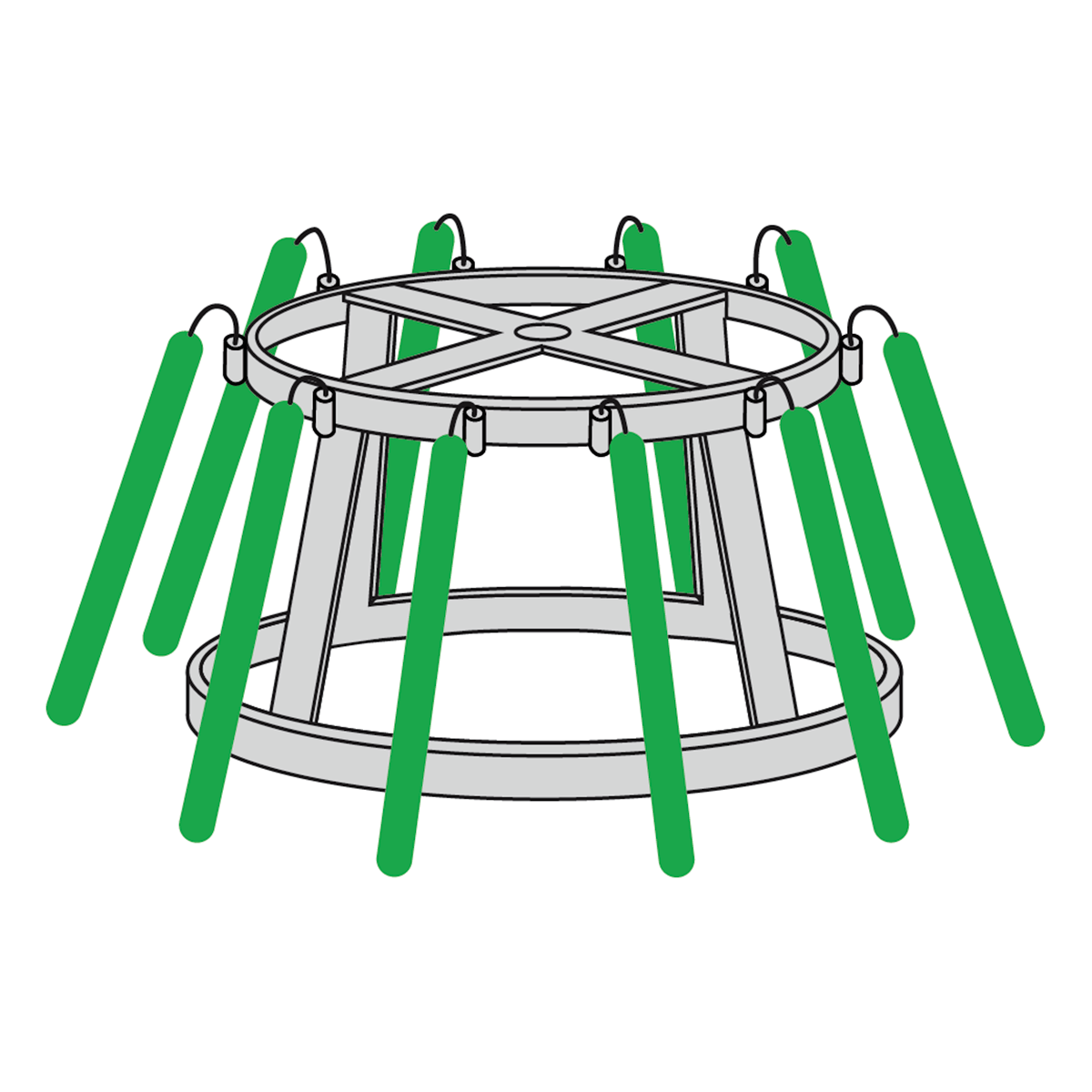 Gigant Baum ohne Licht, 930 cm - 5 Gigant Baum ohne Licht, 930 cm - 5