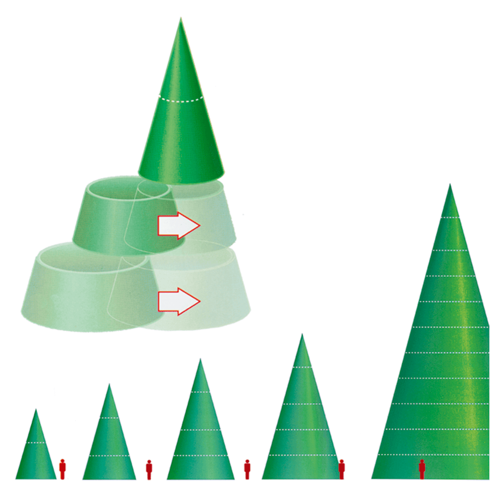 Giant Christmas tree without light, height 1140 cm - 5 Giant Christmas tree without light, height 1140 cm - 5