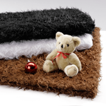 Peluche à poils longs blanche, 145 cm - 1