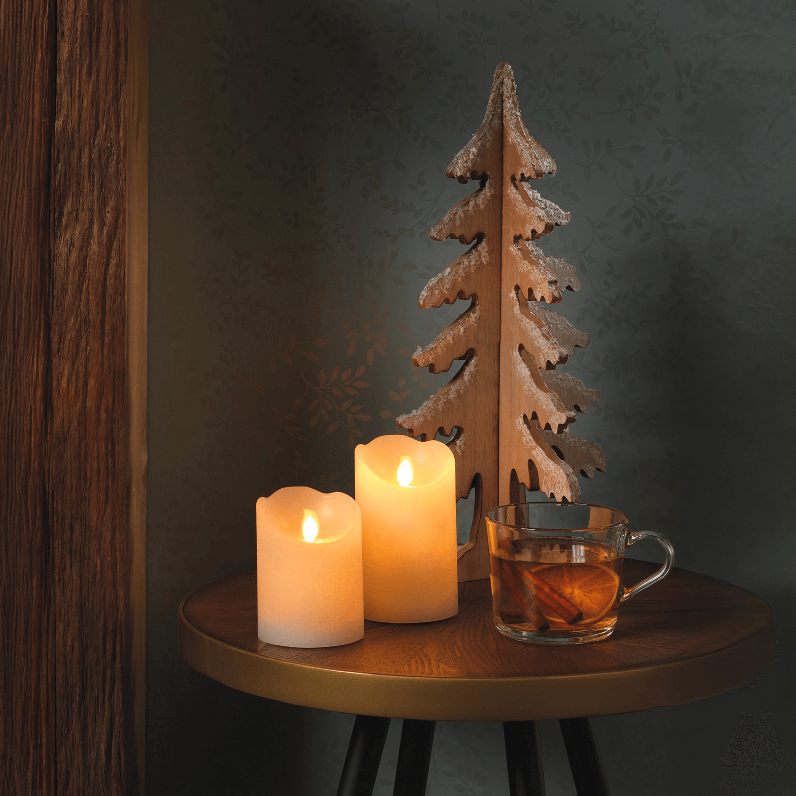 LED-Wachskerze 7,5 x 12,5 cm - 5