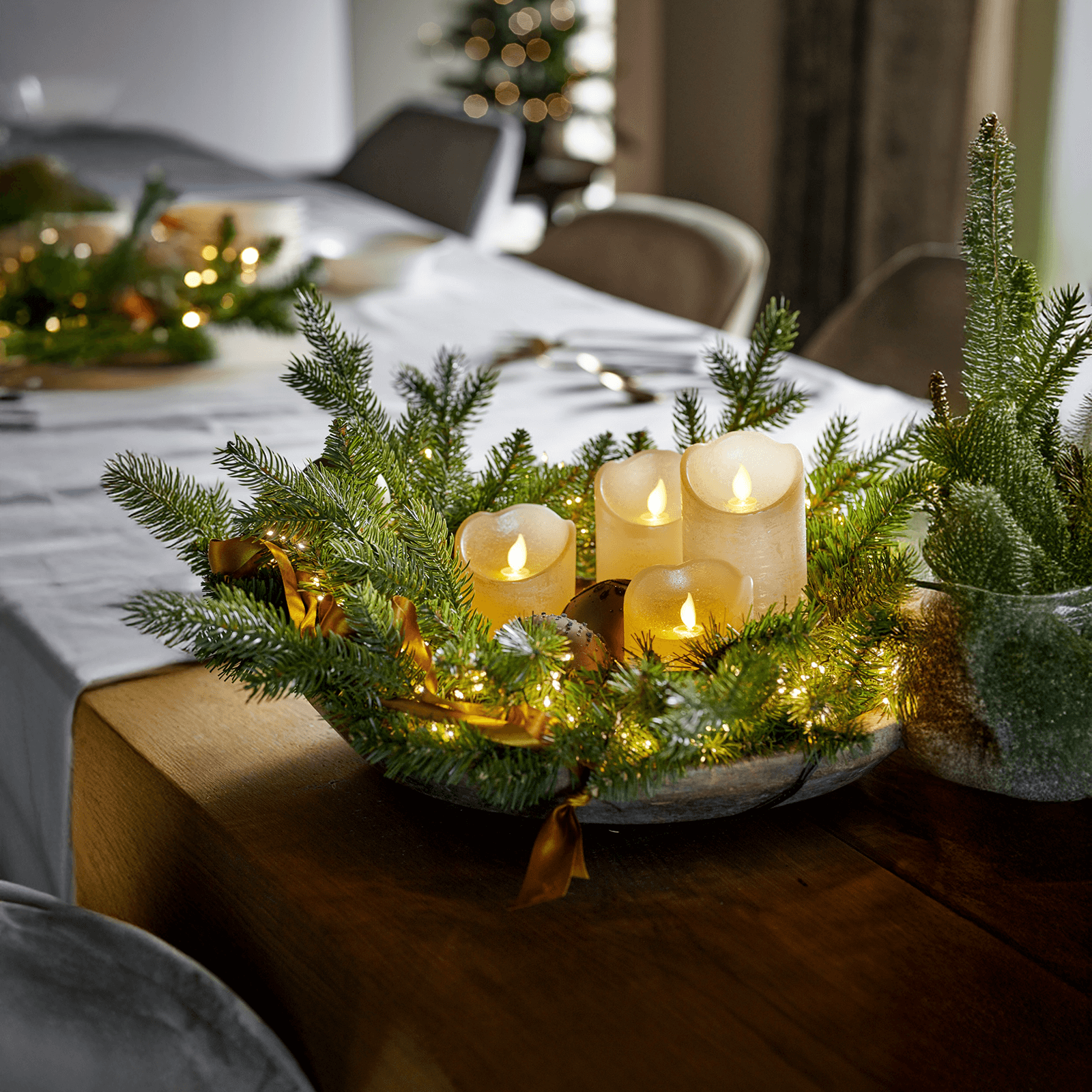 LED-Wachskerze 7,5 x 12,5 cm - 7