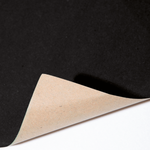 Papier kraft recyclé noir uni - rouleau de papier cadeau de 50 m - 0