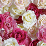 Flores de rosas decorativas Ø 4 cm - 1