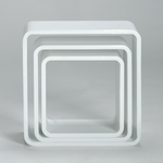 Shelves set "Cube" white 3 parts - 1