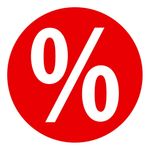 Sticker "Percent" Ø 48 cm - 1