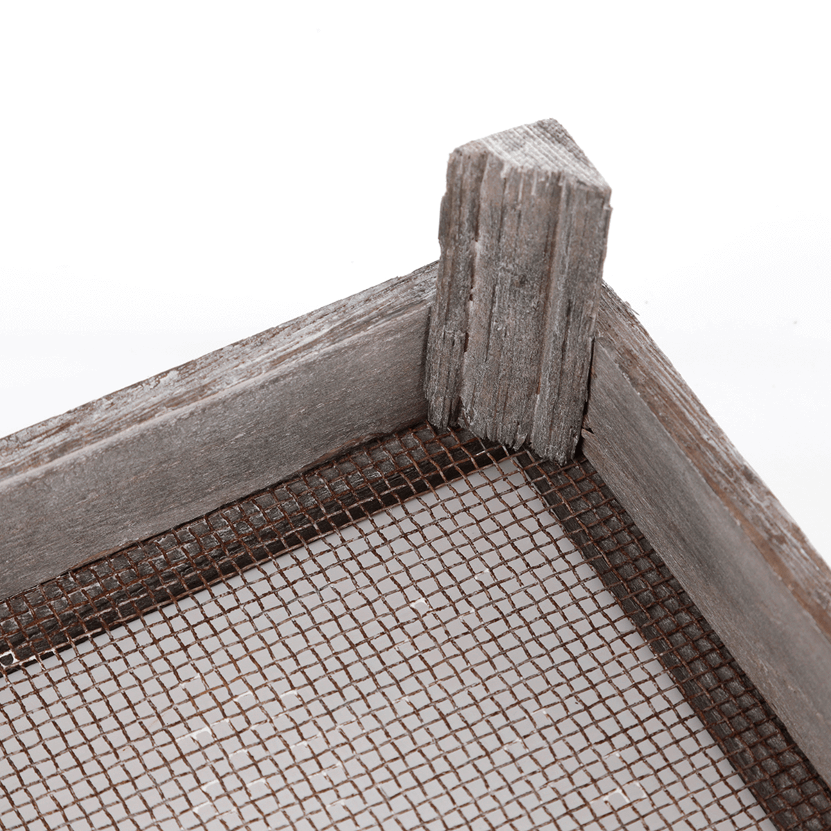 Caja de madera con rejilla, 28 x 18 cm - 2