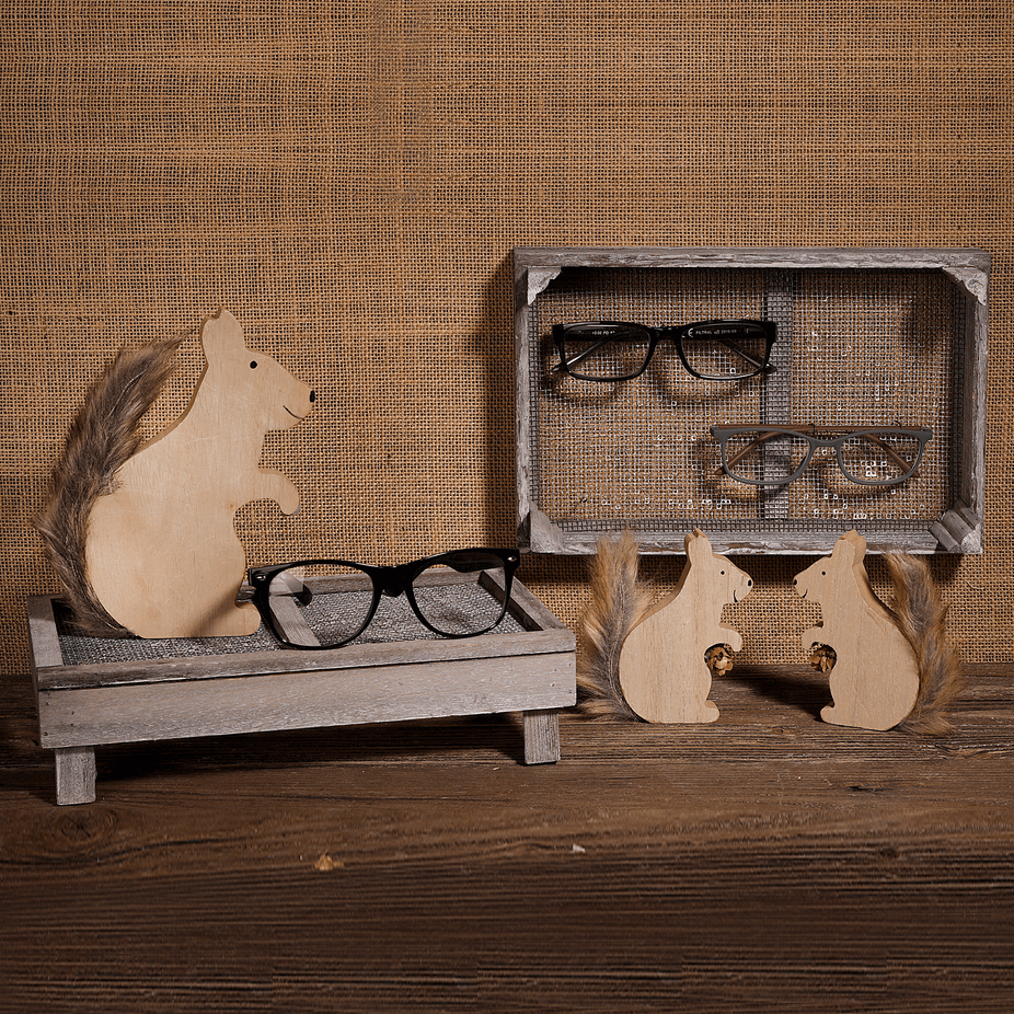 Caja de madera con rejilla, 28 x 18 cm - 4