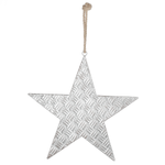 Decoración estrella plata 44 cm - 0