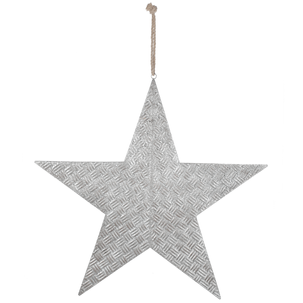 Décoration étoile en argent 79 cm