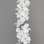 White artificial orchid garland 175 cm - 3