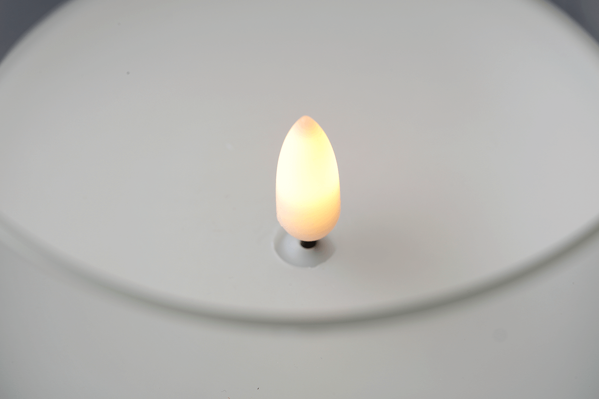 LED wax candle in transparent glass 7.5 x 12.5 cm - 6 LED wax candle in transparent glass 7.5 x 12.5 cm - 6