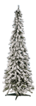 Artificial, narrow fir tree, snow-covered 150 cm - 0