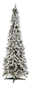 Artificial, narrow fir tree, snow-covered 180 cm