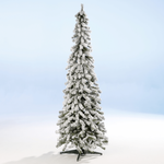 Künstlicher, schmaler Tannebaum, beschneit 240 cm - 1