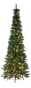 Sapin artificiel étroit avec LED 150 cm