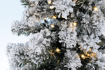 Artificial, narrow fir tree, snow-covered with LED 150 cm - 3