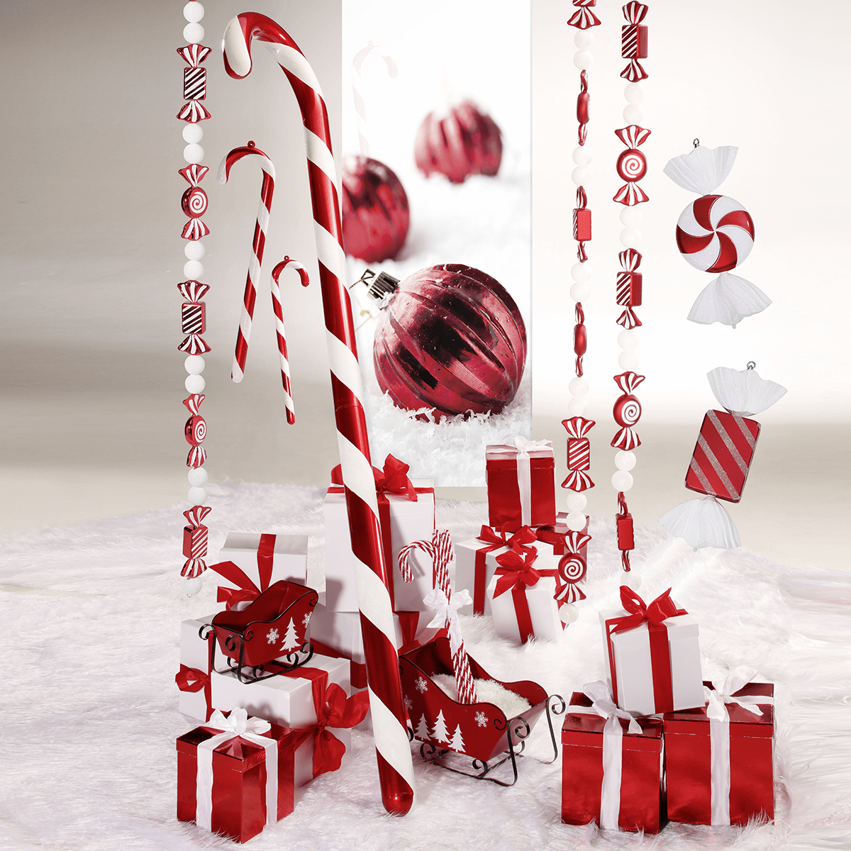 Fabric ribbon with wire edge, white. 60 mm wide - 5 Fabric ribbon with wire edge, white. 60 mm wide - 5