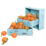 Orangen Lebensmittel-Attrappe, Pack à 3 Stück - 1