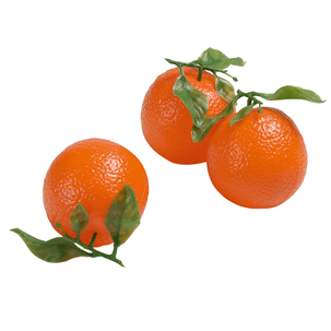 Orangen Lebensmittel-Attrappe, Pack à 3 Stück