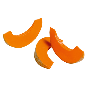 Honey melon pieces food replica, 3 pcs