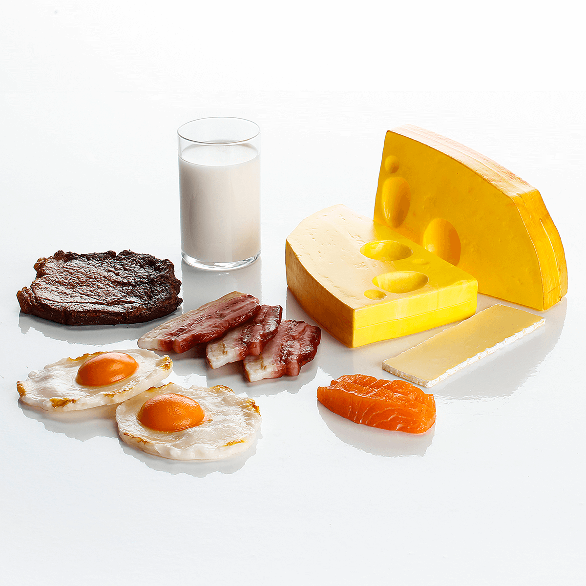 Emmentaler Käse Lebensmittel-Attrappe, 2 Stück - 3 Emmentaler Käse Lebensmittel-Attrappe, 2 Stück - 3