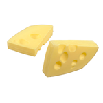 Emmentaler Käse Lebensmittel-Attrappe, 2 Stück - 4