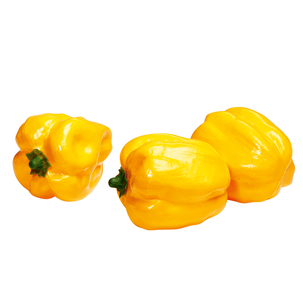 Paprika food replica yellow, 3 pcs