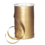 Ringelband matt, 10 mm, 100 m, gold - 0