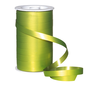 Metallic ribbon, matt, width 10 mm, light green