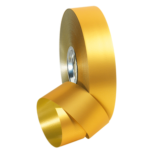 Metallic ribbon, matt, width 31 mm, gold