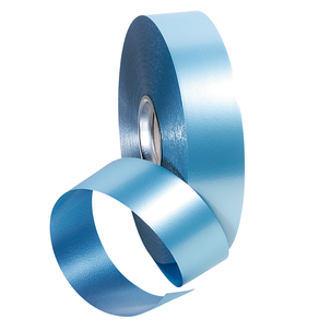 Metallic ribbon, matt, width 31 mm, light blue