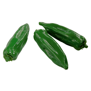 Piments aliments factices verts, 3 pces