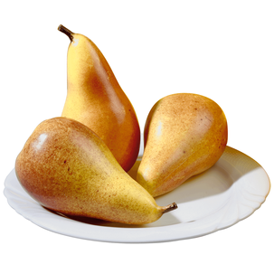 Pears food replica red/yellow, 3 pcs