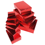 Gift box set rectangular, red, 10 pieces - 1