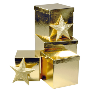 Gift box set, gold, 4 parts