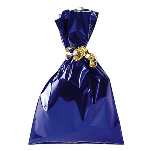 Sac cadeau, brillant, bleu, 15 x 25 cm