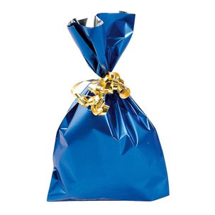 Gift bag, matt, blue, 15 x 25 cm